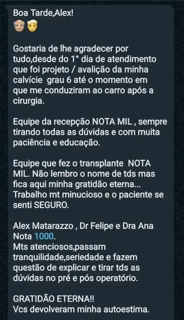O que Estão Falando Sobre a Matarazzo Transplante Capilar